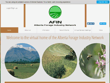 Tablet Screenshot of albertaforages.ca